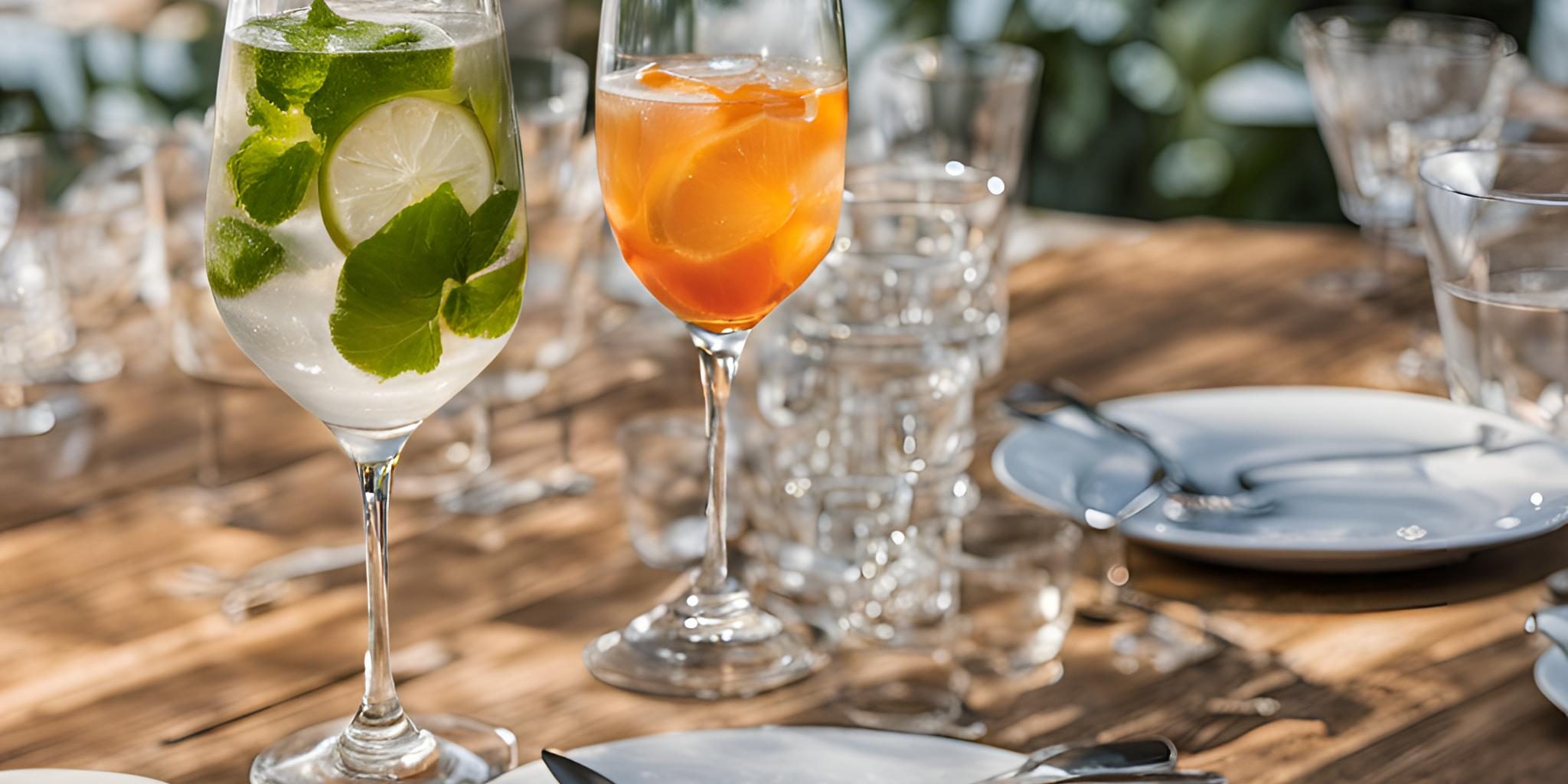 verano-y-cristaleria-de-un-restaurante